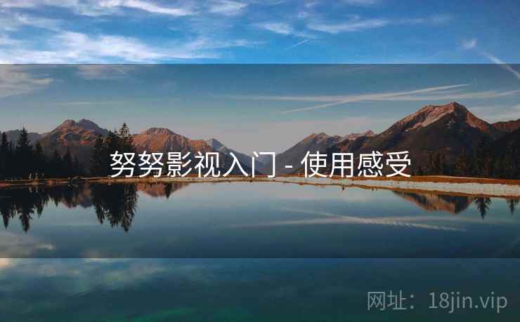 努努影视入门 - 使用感受