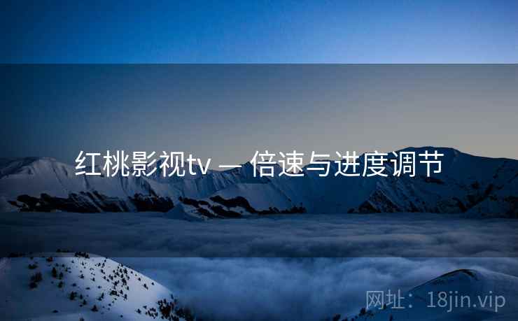 红桃影视tv — 倍速与进度调节