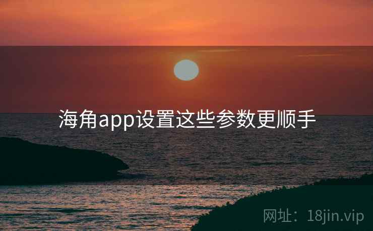 海角app设置这些参数更顺手